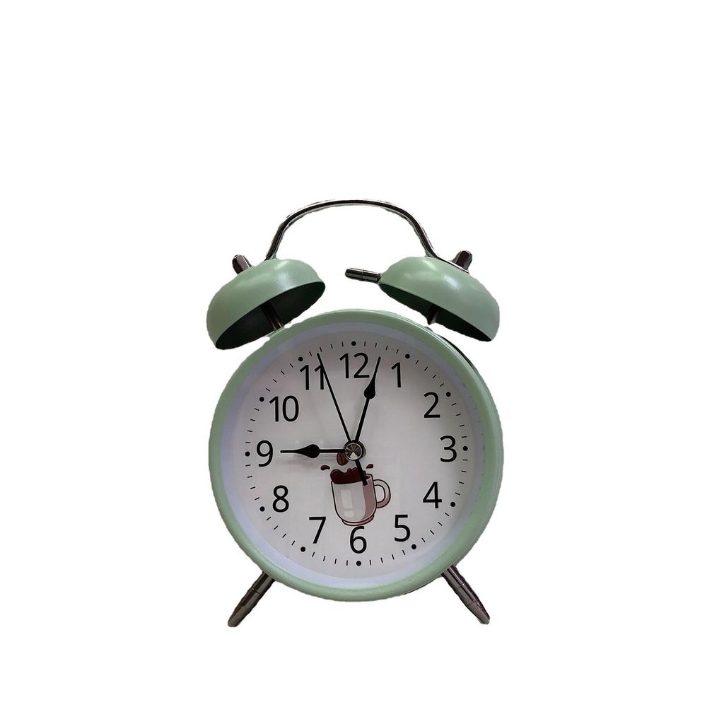 4-Inch Metal Iron Ring Handle Alarm Clock Modern Simple Ringing Alarm Watch