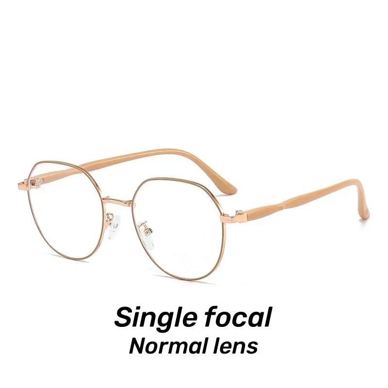

Retro Round Frame Multifocal Reading Glasses Anti Blue Light Finished Optical Eyewear Women Luxury Brand Presbyopia Glasses 3.5