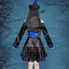 Xian Yi Chinese Vampire Vintage Print Halloween Cosplay Funny Party Zombie Costume Dress 019