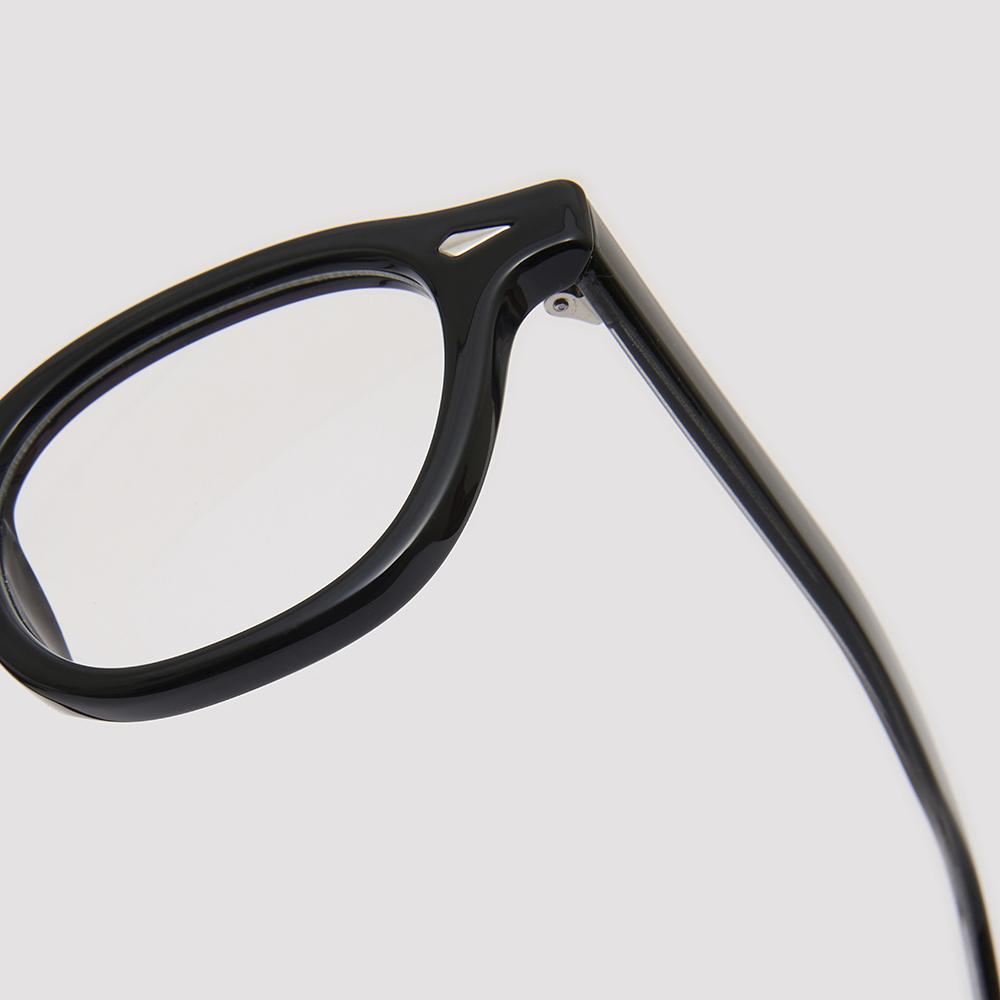 Alloaiweeo [Essential] Al5501 0909G Arnel Frame Black Eyeglass Frame Blue Light Blocking Lens Selection