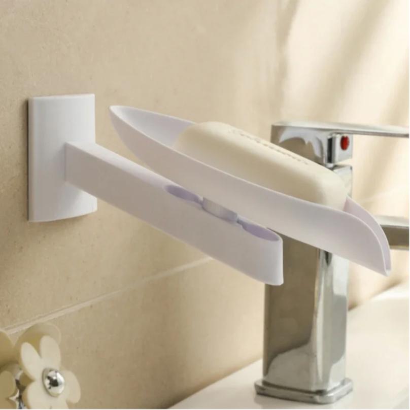 New Leaf Shape Soap Box Drain Soap Holder Box Bathroom Toilet Laundry Soap Box Bathroom Supplies Tray Gadgets