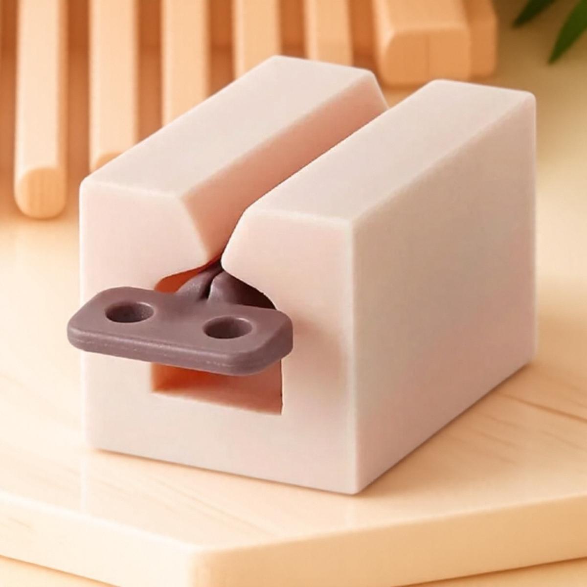 

JJYY Household Plastic Toothpaste Tube Extruder Dispenser Rolling Stand Bathroom Dental Cleaning Accessories розовый