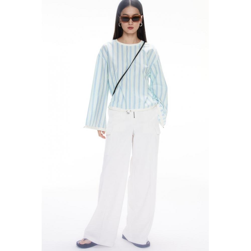 

Топ с кулиской из HM, мятно-зеленая полоска