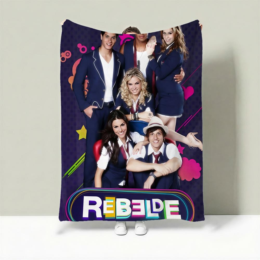 Band R-RBD Throw Lightweight 240g Flannel Blanket Soft Skin-friendly for Summer Cooling 75X95CM