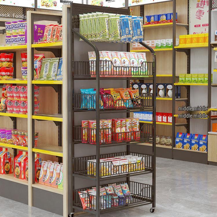 Scaffale Espositore per Snack e Bevande per Supermercati e Negozi di Convenienza