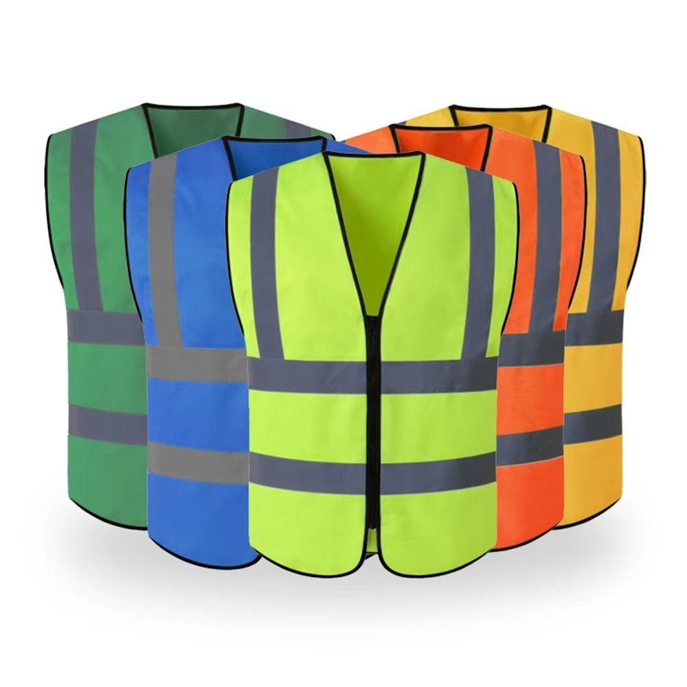 Front Reflective Strips Work Vest High Visibility Working Clothes Safety Vest Construction Work