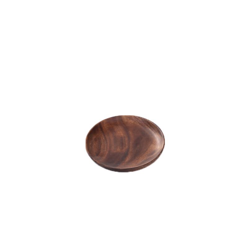 Walnut Wood Snack Dish 15x2cm
