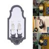 Dollhouses LED Wall Lamp Two Head Wall Lamp for 1/12 Scale Miniature Lighting for Elegant Home Garden Scene Decoration