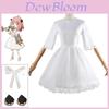 Spy×family Anya Forger Costume Cosplay Abito Bianco