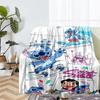 Stitch Theme Printed Blanket - Perfect for Couch, Bed, Travel & Outdoor Use | Machine Washable, Cozy & Durable.