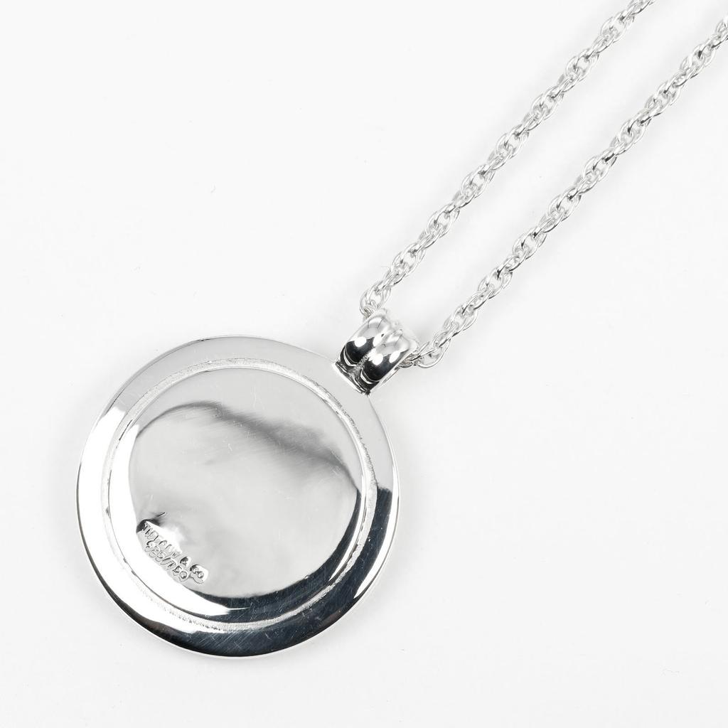 TIFFANY&Co. T & C Coin Necklace Silver925/K18 Yellow Gold 14.3g Women Used
