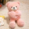 30cm Krásný plyšový medvídek Kawaii medvídek držící srdce Roztomilý medvídek se šálou a motýlkem Vycpané měkké zvířátko polštář Valentýnský dárek
