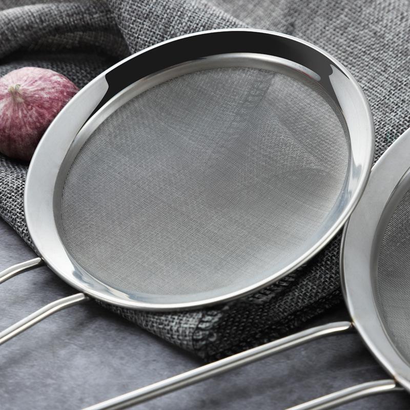 304 Stainless Steel Soy Milk Filter Kitchen Household Mini Small Multi-purpose Oil Filter Spoon Tight Leakage