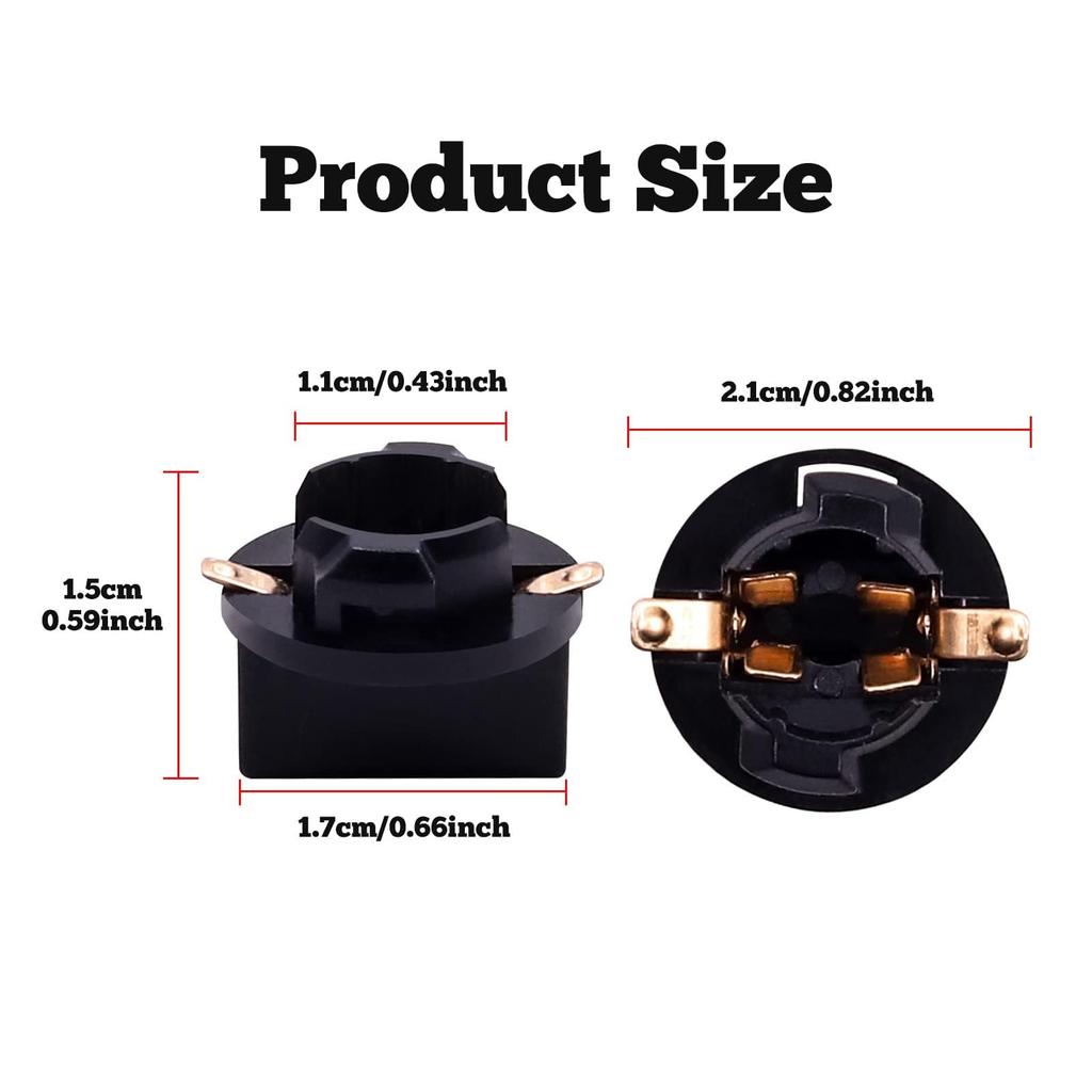 Aoling T10 Socket, T10 Bulb Socket, T10 Light Socket Converter, Car Light Bulb Replacement, Processing, Expansion, 10pcs