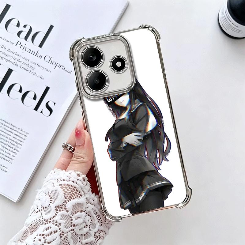 Sugoi Senpai Waifu Kawaii Anime Girl Soft Phone Case For Xiaomi Redmi Note 14 15 Pro Plus 13 12 11S 11T 5G 10 9S 9 Plating Anti-