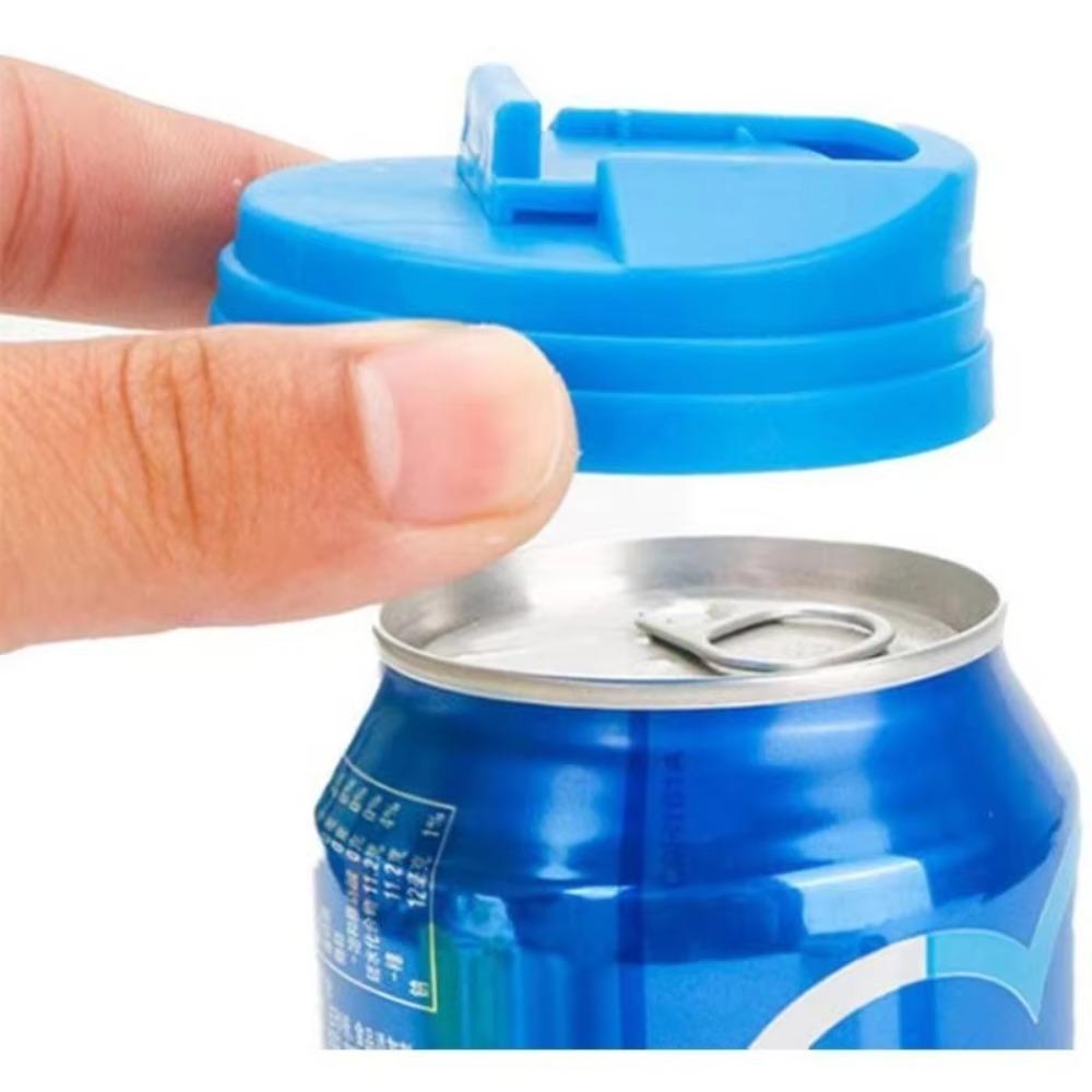 3 Pack Beverage Can Lids, Drink Sealer Soda Can Lids Leak Proof Plastic Lids for Beverage Cans and Beer Can Accessories Reusable