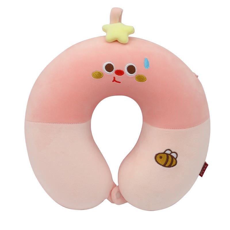 Cartoon Animal Memory Foam U Shaped Pillow For Travel And Office Comfort