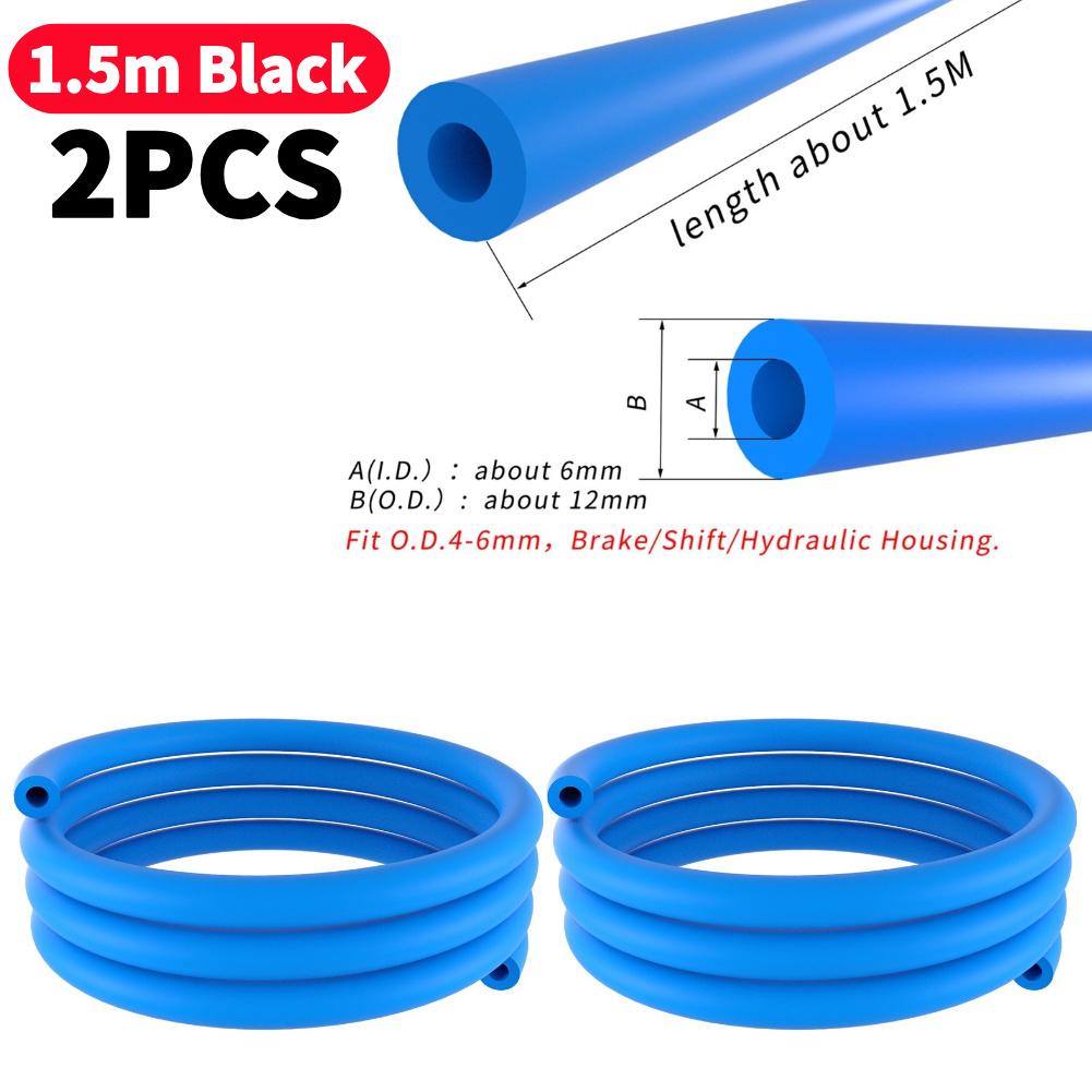 1-10Pcs 1.5/1.6M Bike Frame Internal Housing Damper 6mm Foam Sleeve Bicycle Cable Dampener For MTB Road Bicycle Shifting Cable