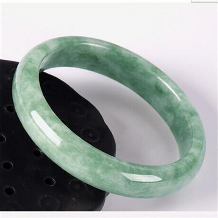 

Guizhou Jade Bangle with Floating Flowers - Handmade Jade Jewelry 58mm to 60mm