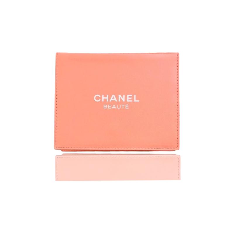 CHANEL Orange Leather Makeup Bags Single Layer Orange
