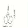 "Heavy-Duty" Stainless Steel Kitchen Scissors with Ergonomic Aluminum Handle - Versatile, Durable & Comfortable for All Cutting Needs