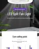 LED Bulb Ceiling Fan with Modern Minimalist Design for Living Room or Balcony