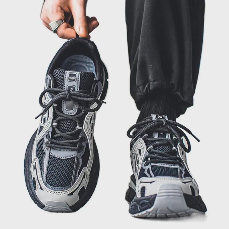 Men's Trendy Platform Sneakers, Autumn/Winter 2024: Stylish Sports & Casual Running Shoes