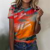 Mode Bunte Schuppen T-Shirts 3D-Druck Damen Neues O-Ausschnitt Kurzarm T-Shirt Streetwear Harajuku Y2k Tees Top Damenbekleidung