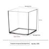No Lid/Regular Transparent Box - 15*15 cm [Non-stackable]