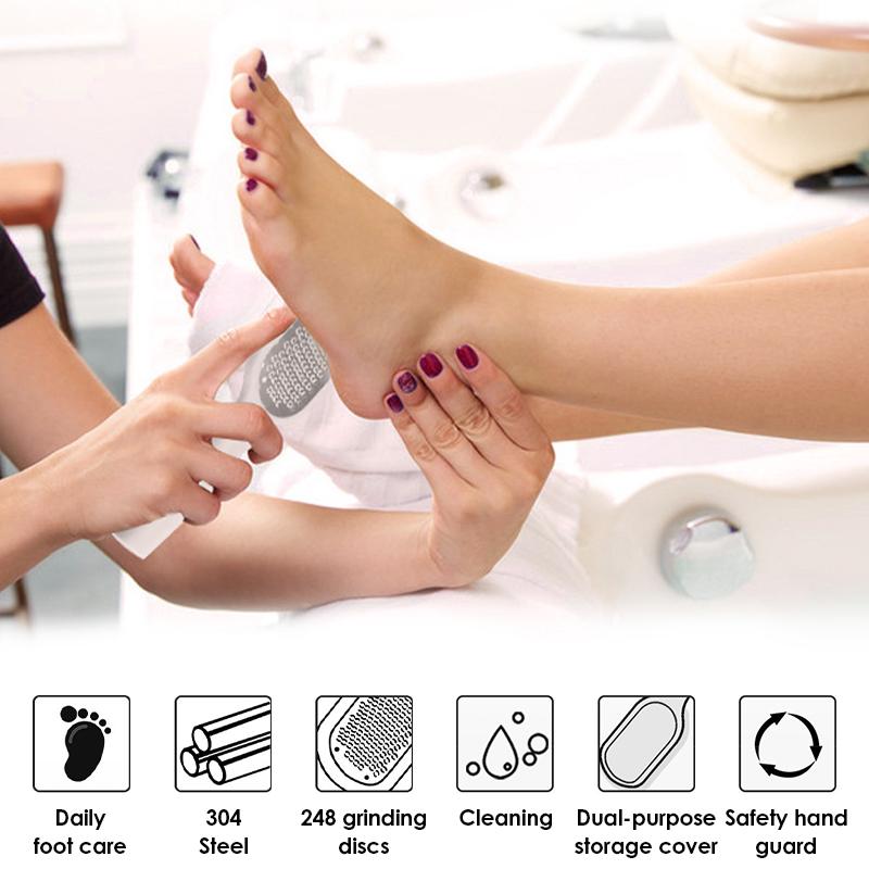 Professional Stainless Steel Foot File Scraper Callus Remover Pedicure Tool for Dead Skin Removal Foot Care