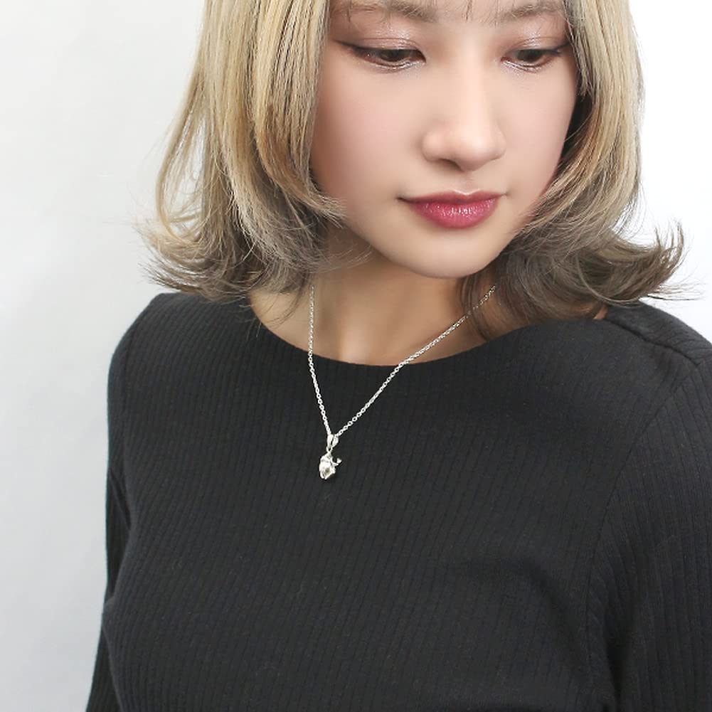 Shinjuku Gin No Kura Green Frog Silver 925 Pendant Top (Chain Not Included) Women's Necklace Charm Frog Miniature Lucky Charm for Work Luck