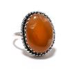 Carnelian Gemstone Handmade 925 Sterling Silver Jewelry Ring 9 SU-10028