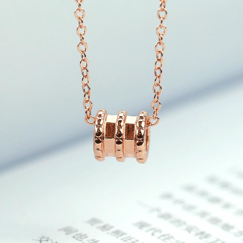 Rose Gold Mori Style Slim Waist Necklace for Women: Personalized Trendy Light Luxury Simple Clavicle Chain