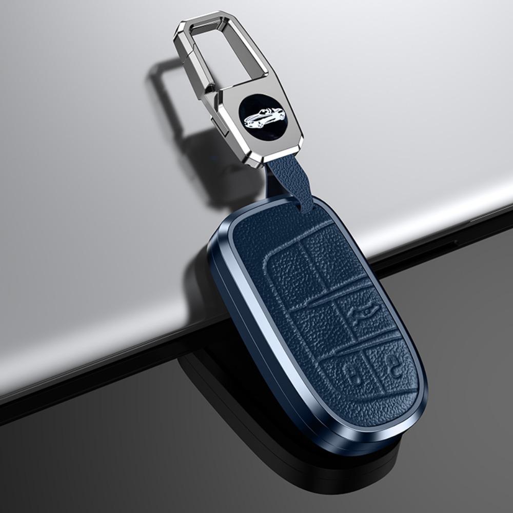 Ronsi Car Key Case Cover Shell Fob For Jeep Grand Cherokee Wk2 Kl Wrangler Jk Commander Compass Dodger Chrysler 300 Car Key Bag
