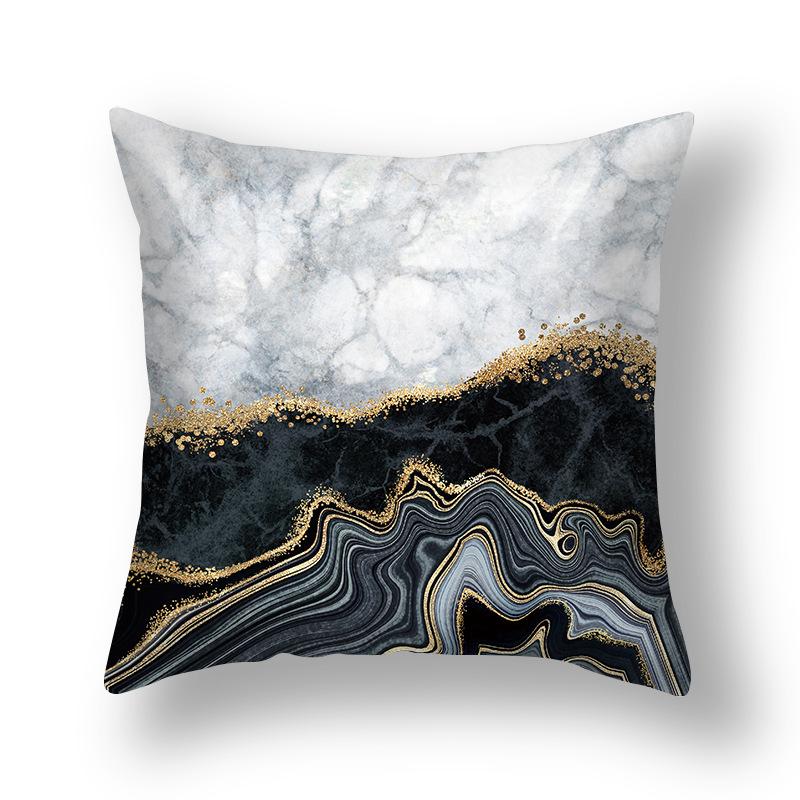 Geometric Nordic Gilt Simple Style Home Printed Pillow Cover Cushion Cover