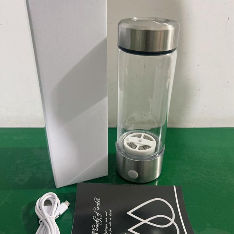 Hydrogen Water Generator Alkaline Maker Uppladdningsbar Bärbar vattenjoniserande flaska Super Antioxidan Väterik vattenkopp