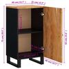 Sideboard with Door 40 X 31 X 75 Cm Solid Acacia Wood