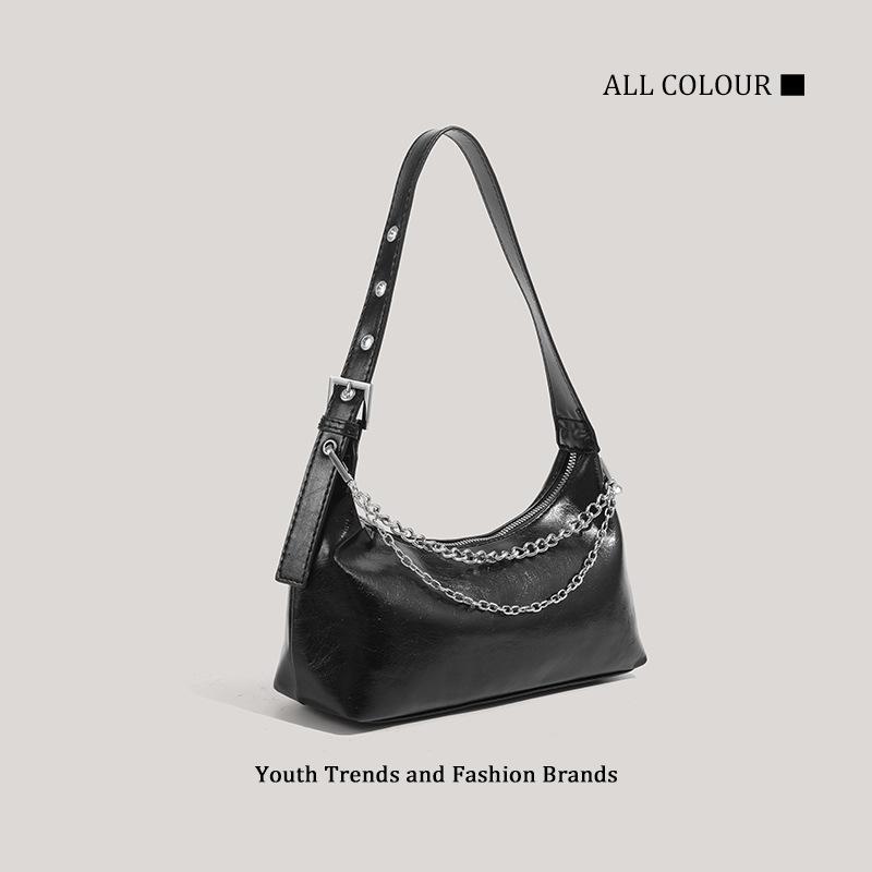 Women's Bag 2026 New Fashion Portable Underarm Bag Niche Design Baguette Bag Texture Versatile Shoulder Messenger Bag