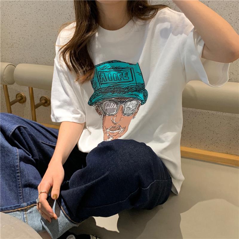 Retro European & American Women's Short Sleeve T-shirt, 2022 Korean Style Loose Fit, Hip Hop Harajuku Trend.