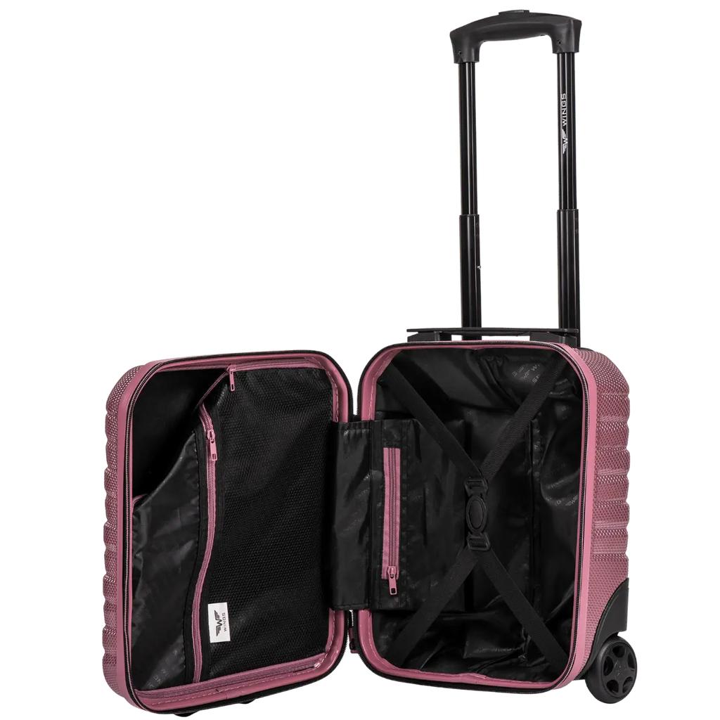 Mini Wings Crake 16" Rose Gold Cabin Suitcase