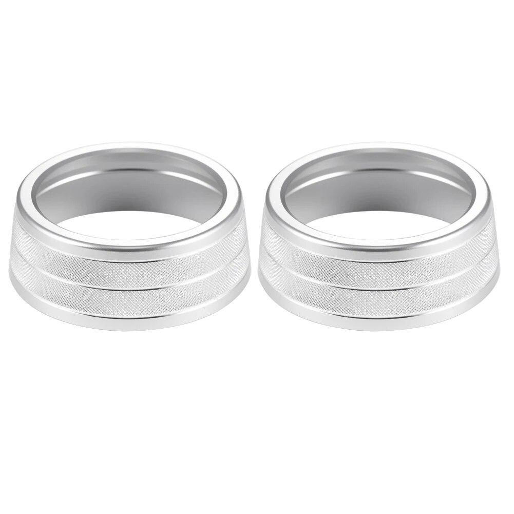 

2 шт./компл. автомобильная ручка управления переменным током, крышка для Toyota RAV4-автомобильная ручка управления климат-контролем переменного тока, накладка на кнопку, автомобильные аксессуары серебряный