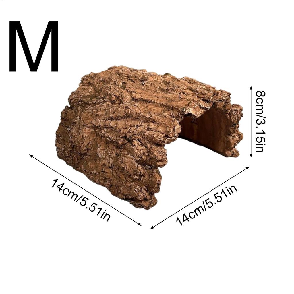 Toad House Resin Cave Habitat Tortoise Shelter For Bearded Dragon Leopard Turtle Frog Geckos Reptiles Amphibians Aquarium Tank