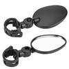 Durable 360 degrees  Rotate Adjustable Handlebar Rearview Road Mountain Bicycle Safety Mirror Oval