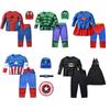 Spider Man Captain America Hulk Batman Superman Kinderen Cosplay Kostuum Set Met Polyester En Spandex Voor Halloween En Podiumshows