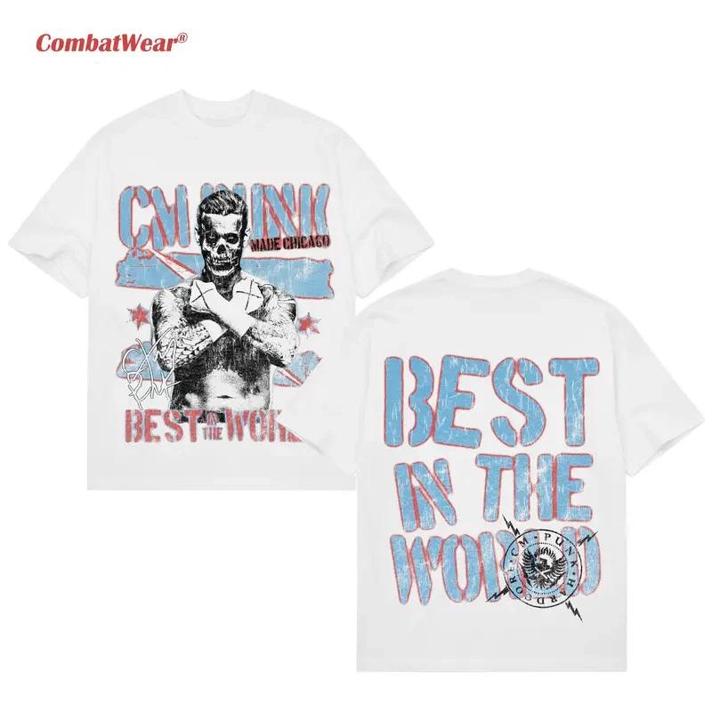 COMBATWEAR CM PUNK BEST IN THE WORLD, Wrestling Tee, Vintage Wresting T-Shirt XS