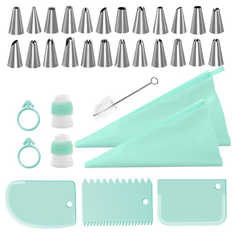 Nordic Disposable Piping Bags & Tips Set for Cake Decorating