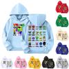 Sudadera con capucha y estampado informal para niños