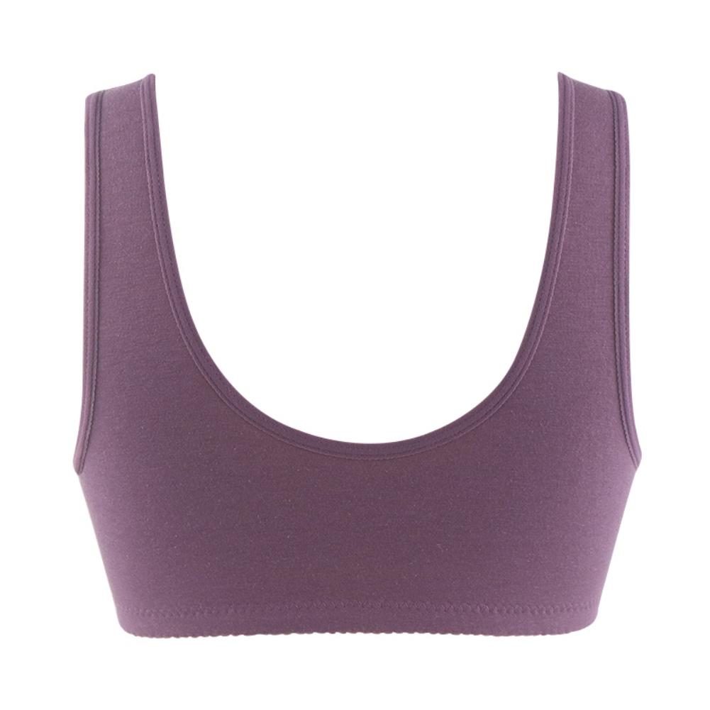 Einfarbiger Nahtloser Bequemer Westenstil Vorderverschluss Atmungsaktiver Übergrößen-BH