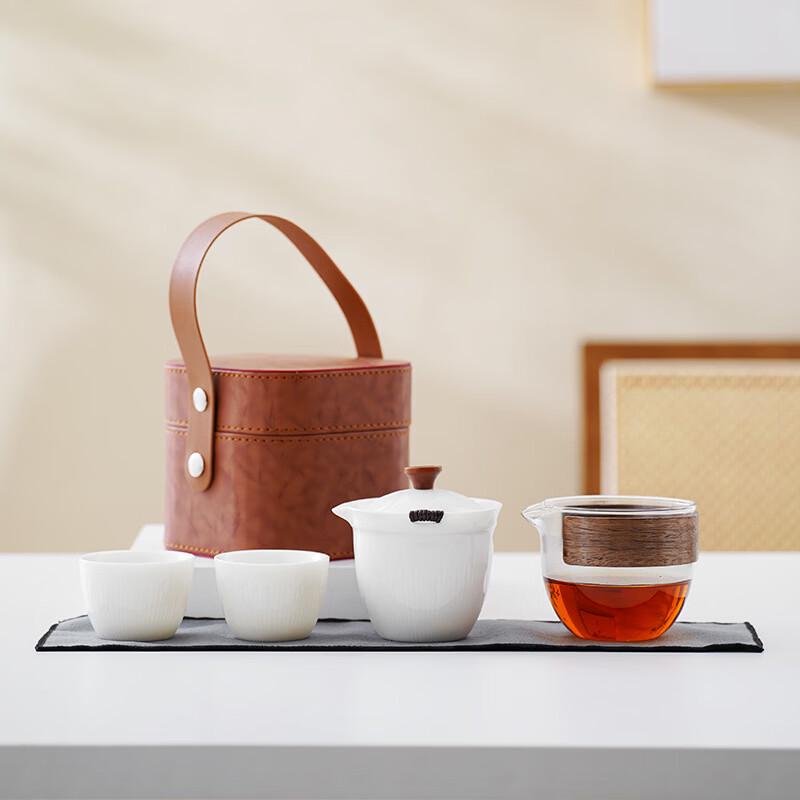 Japanese Portable Ceramic Travel Tea Set