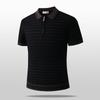 Camiseta Polo de Punto de Seda Helada de Manga Corta para Hombre Top Camiseta Camisa Polo Camisa Polo Camiseta Camisa Top